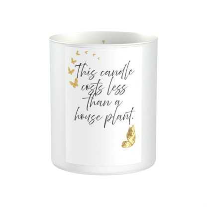 Sassy Quote Houseplant 200g White candle ‘Sandy Bay'