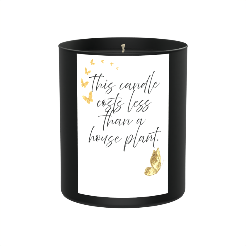 Sassy Quote Houseplant 200g Black Candle ‘Dark Noir’