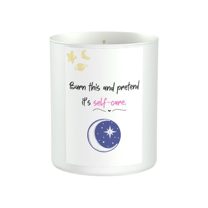 Pretend Self Care 200g White candle ‘Sandy Bay'