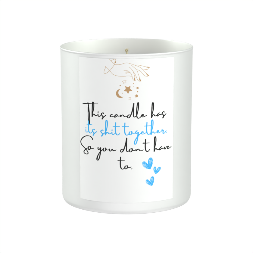 Emotional Support Flame 200g White candle ‘Sandy Bay'