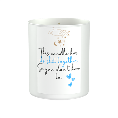 Emotional Support Flame 200g White candle ‘Sandy Bay'