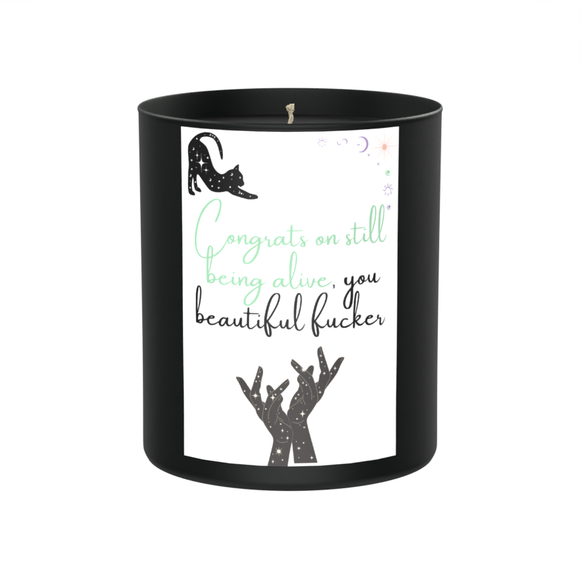 Congrats On Being Alive 200g Black Candle ‘Dark Noir’