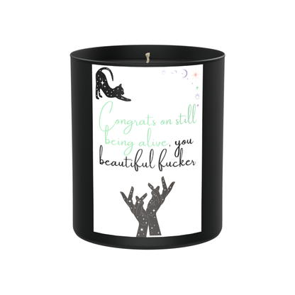 Congrats On Being Alive 200g Black Candle ‘Dark Noir’