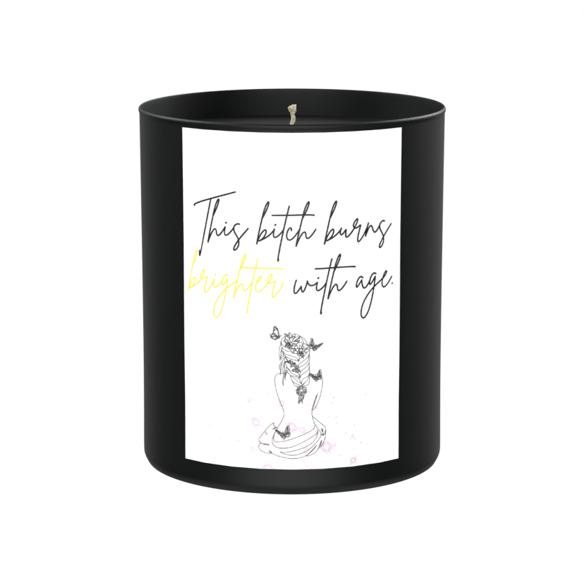 Brighter With Age Sassy 200g Black Candle ‘Dark Noir’