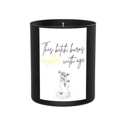 Brighter With Age Sassy 200g Black Candle ‘Dark Noir’