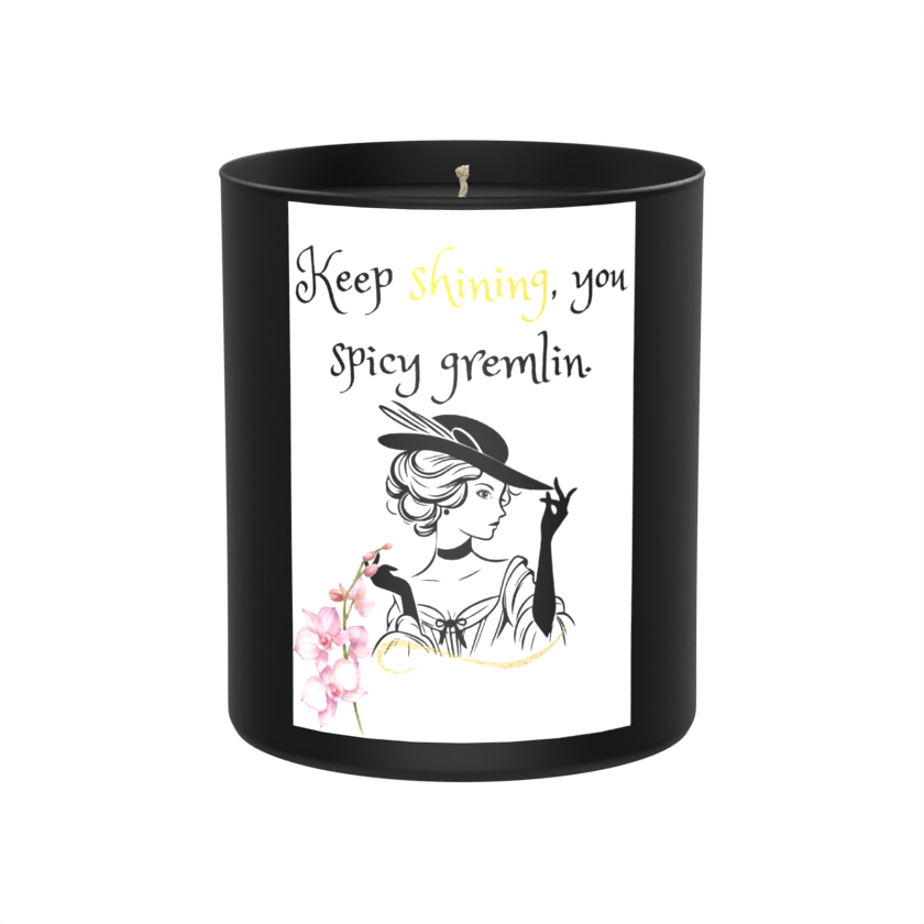 Spicy Gremlin 200g Black Candle ‘Dark Noir’