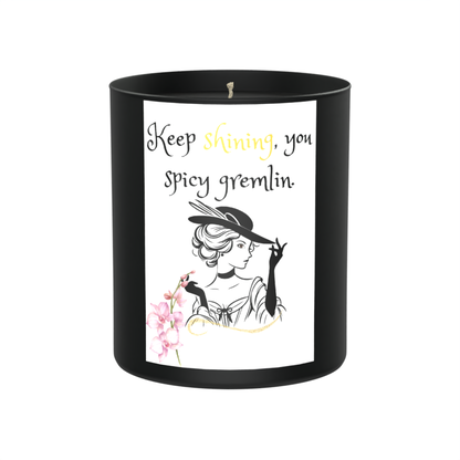 Spicy Gremlin 200g Black Candle ‘Dark Noir’