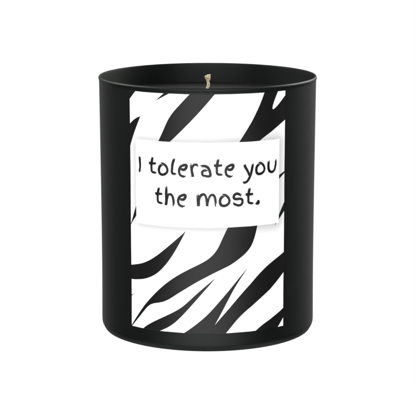 I Tolerate You The Most 200g Black Candle ‘Dark Noir’
