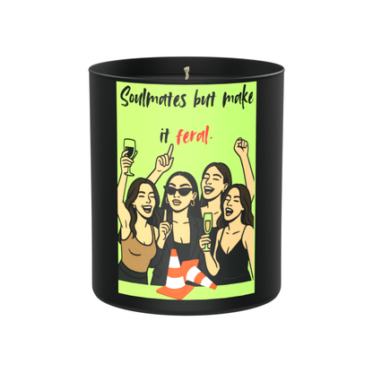 Soulmates But Make It Feral 200g Black Candle ‘Dark Noir’