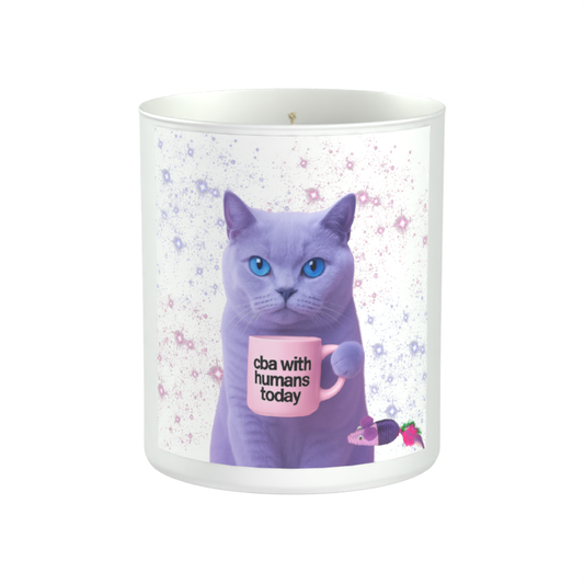 CBA With Humans Today Cat 200g White candle ‘Sandy Bay'