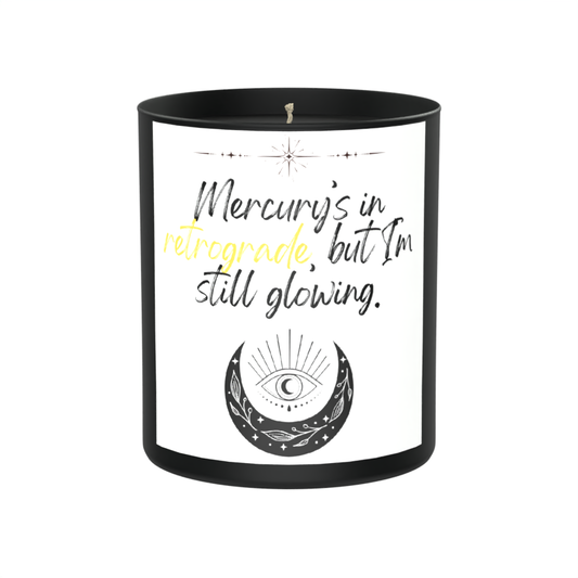 Mercury's in retrograde, but I'm still glowing 200g Black Candle ‘Dark Noir’