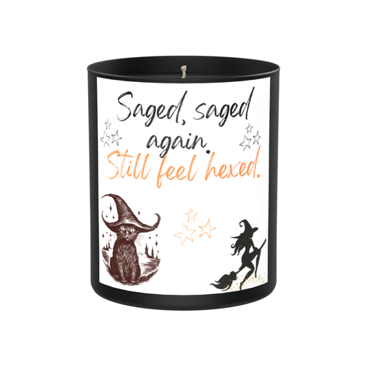 Saged, Saged again 200g Black Candle ‘Dark Noir’