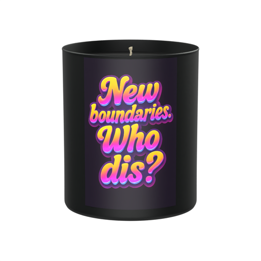New Boundaries, Who Dis? 200g Black Candle ‘Dark Noir’
