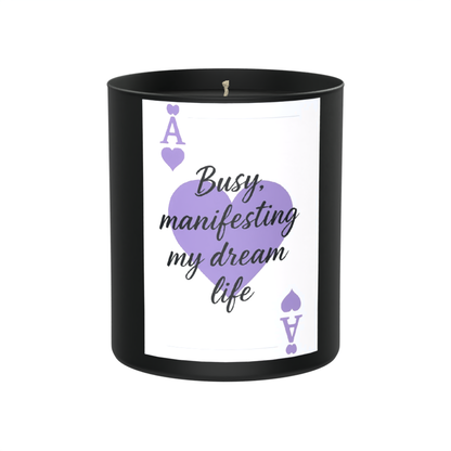 Busy Manifesting My Dream Life 200g Black Candle ‘Dark Noir’
