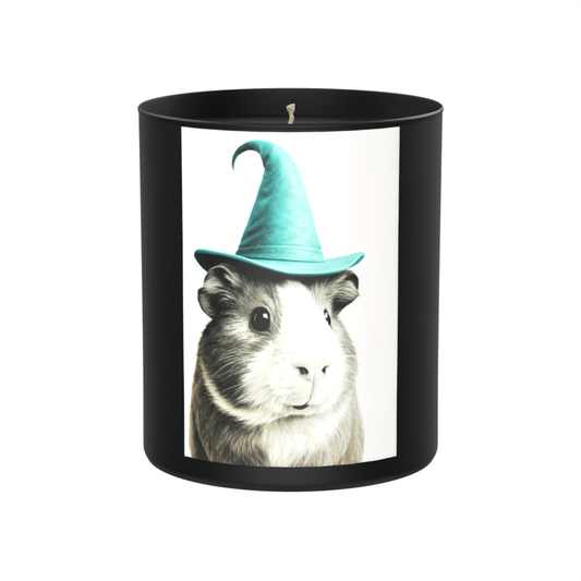 Guinea Pig Witch Hat 200g Black Candle ‘Dark Noir’