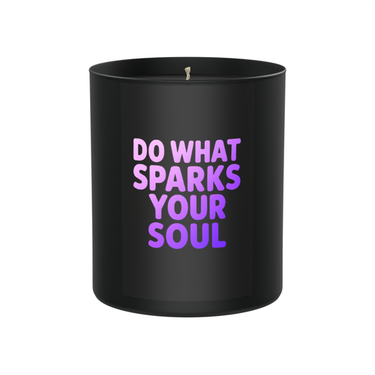 Do What Sparks Your Soul 200g Black Candle ‘Dark Noir’
