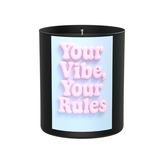 Your Vibe, Your Rules 200g Black Candle ‘Dark Noir’