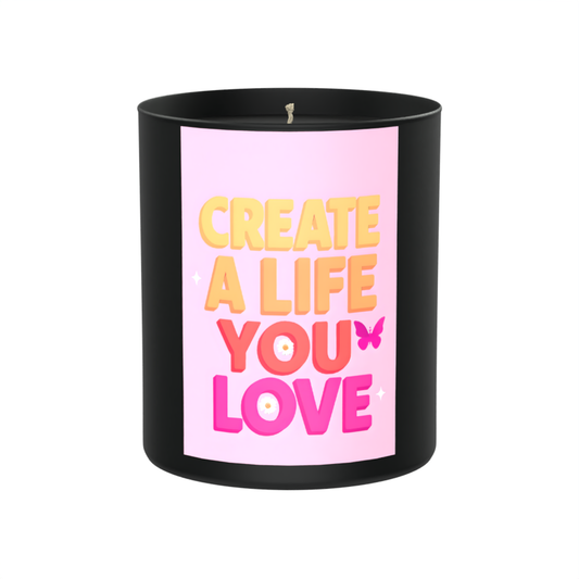 Create a Life You Love 200g Black Candle ‘Dark Noir’