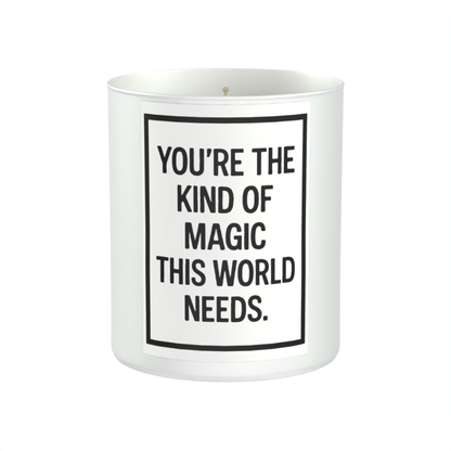 You’re the Kind of Magic This World Needs 200g White candle ‘Sandy Bay'