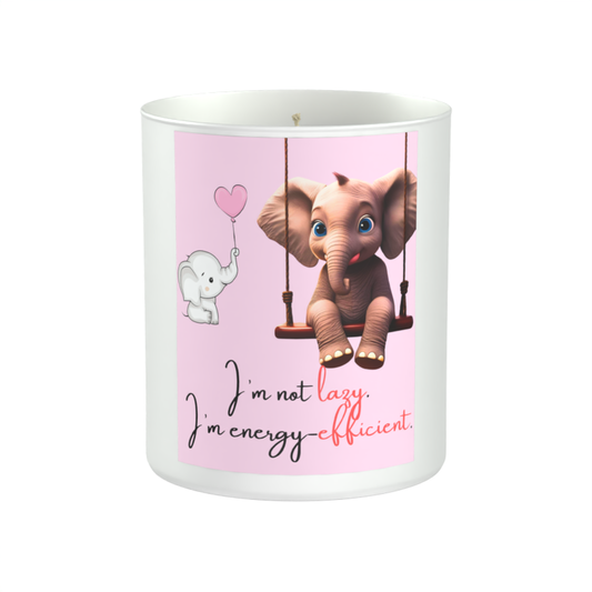 Not lazy elephant 200g White candle ‘Sandy Bay'