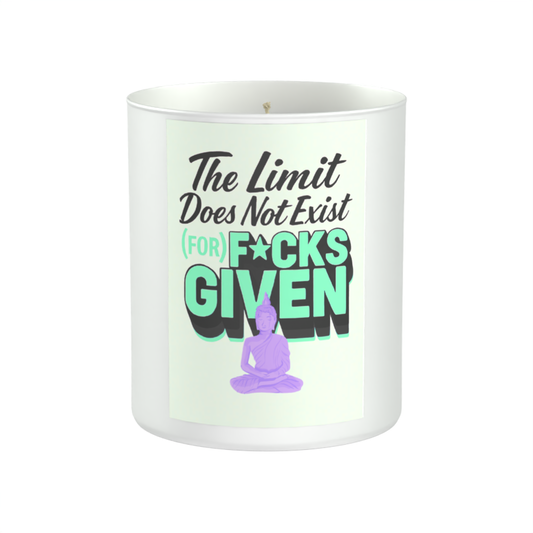 The Limit Does Does Not Exist (for F*cks Given) 200g White candle ‘Sandy Bay'
