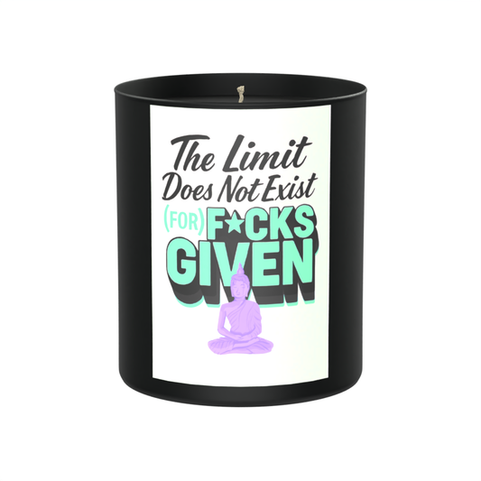 The Limit Does Not Exist (for F*cks Given) 200g Black Candle ‘Dark Noir’