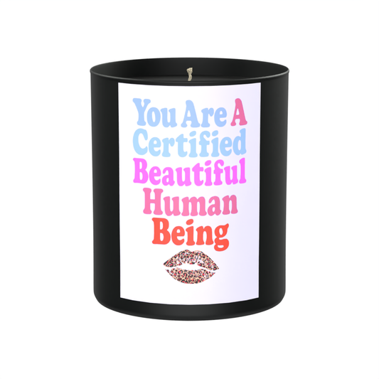 Certified Beautiful Human Being 200g Black Candle ‘Dark Noir’