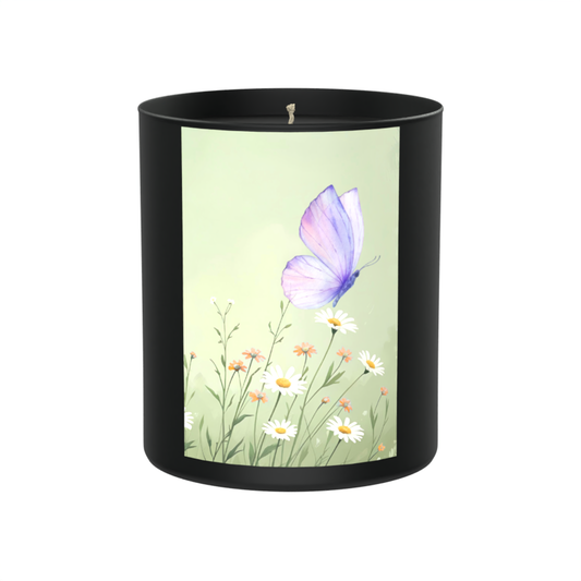 Butterfly & Wildflower Candle | Botanical Gift for Her