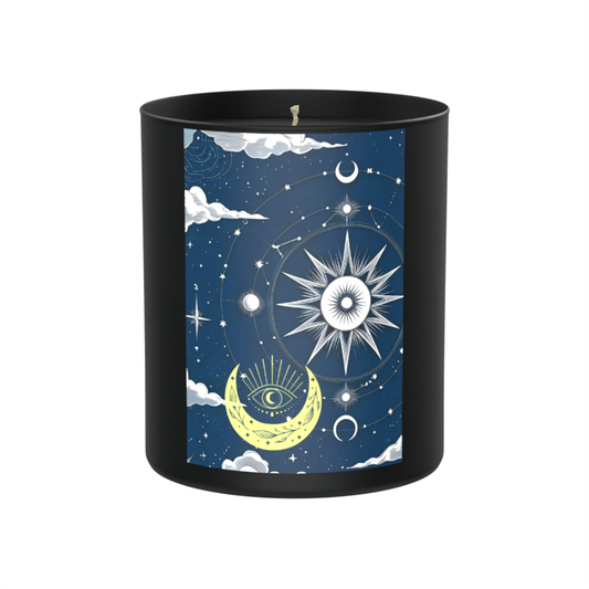 Starlit rituals, velvet skies, and unapologetic cosmic swagger 200g Black Candle ‘Dark Noir’