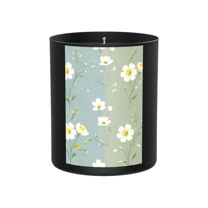 Dewy florals, earthy enchantment, and peaceful power 200g Black Candle ‘Dark Noir’