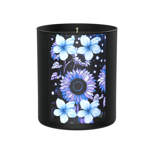 Blue Floral Candle | Moonlit Botanical Candle Gif
