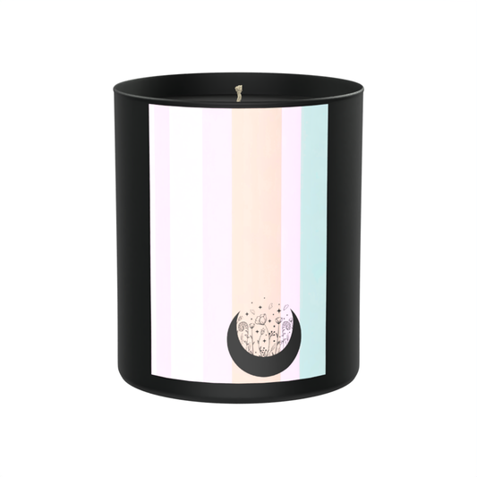 Moonlit florals, enchanted woods, and pastel spells 200g Black Candle ‘Dark Noir’