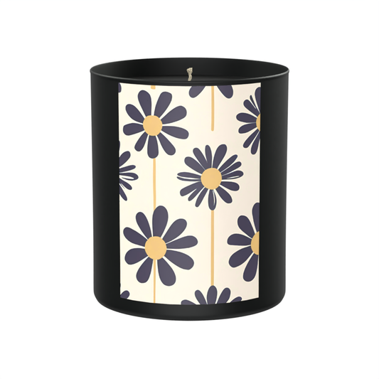 Vintage florals, deep woods, and a little flower power magic. 200g Black Candle ‘Dark Noir’