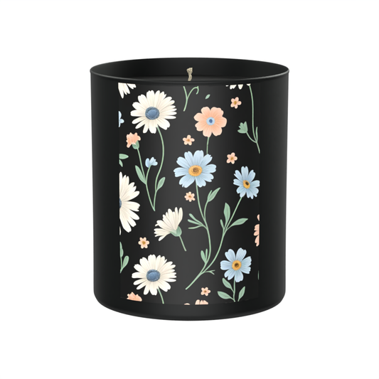 Flower, flirty spells, and midnight walks through wild meadows. 200g Black Candle ‘Dark Noir’