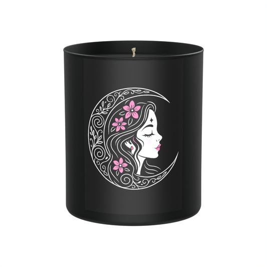 🌙 Lunar Goddess Candle – Precious Woods, Amber & Oud Dark Noir