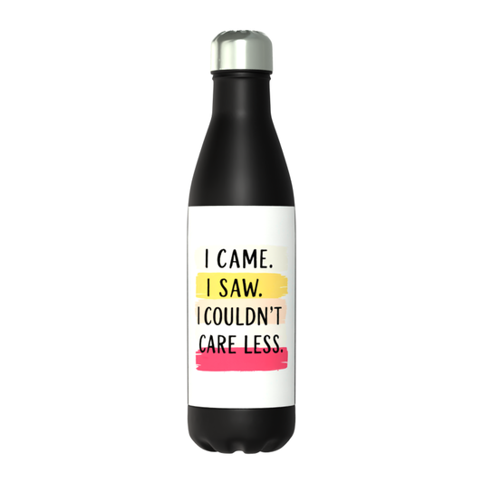 I Came. I Saw. I Couldn't Care Less -Classic 50cl Thermos Black Bottle