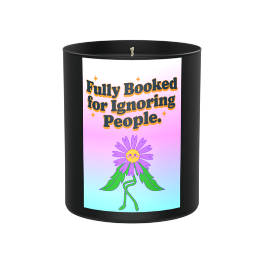 Fully booked for ignoring people 200g Black Candle ‘Dark Noir’