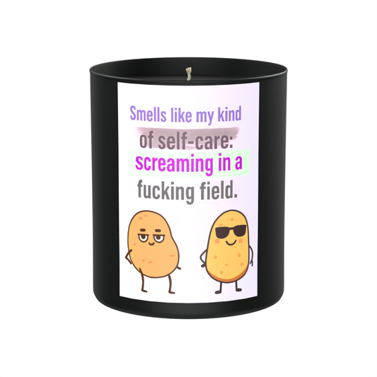 Screaming in a 200g Black Candle ‘Dark Noir’