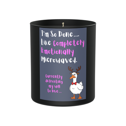 Currently defrosting my will to live… 200g Black Candle ‘Dark Noir’