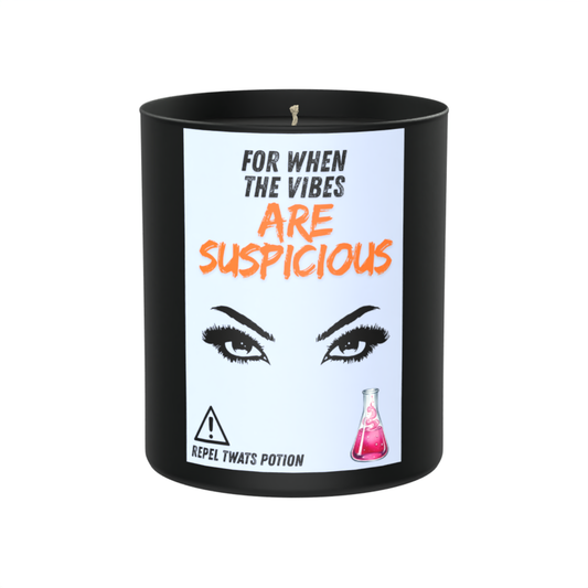 For when the vibes are suspicious 200g Black Candle ‘Dark Noir’