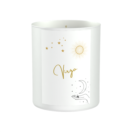 Virgo 200g White candle ‘Sandy Bay'