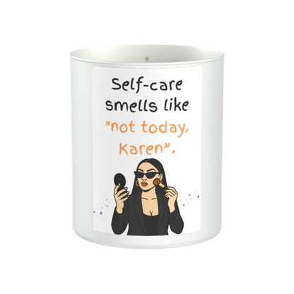 Not Today Karen 200g White candle ‘Sandy Bay'