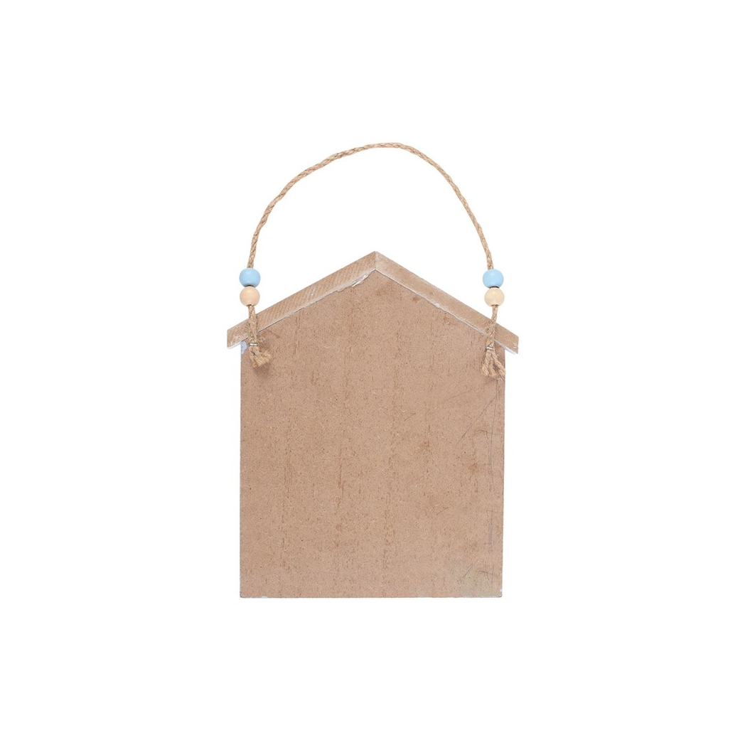 Blue Beach Hut Hanging Decoration – Coastal Wall Décor