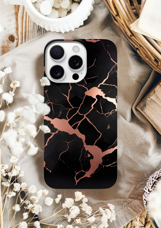 Rose Gold Meltdown Tough case for i Phone