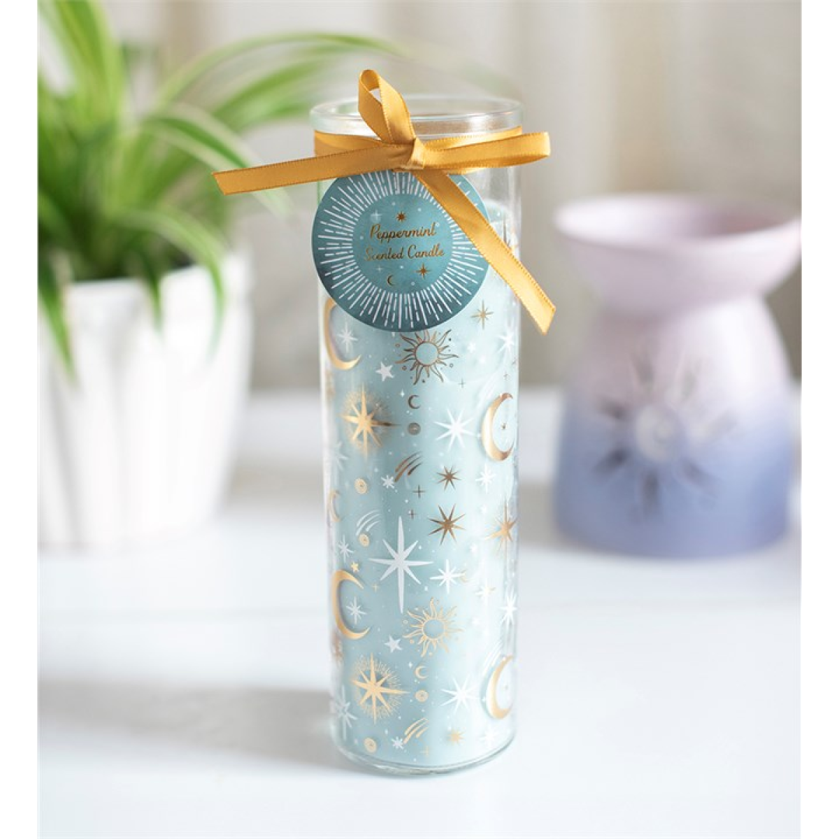 Blue Pastel Skies Celestial Candle – Peppermint Scented