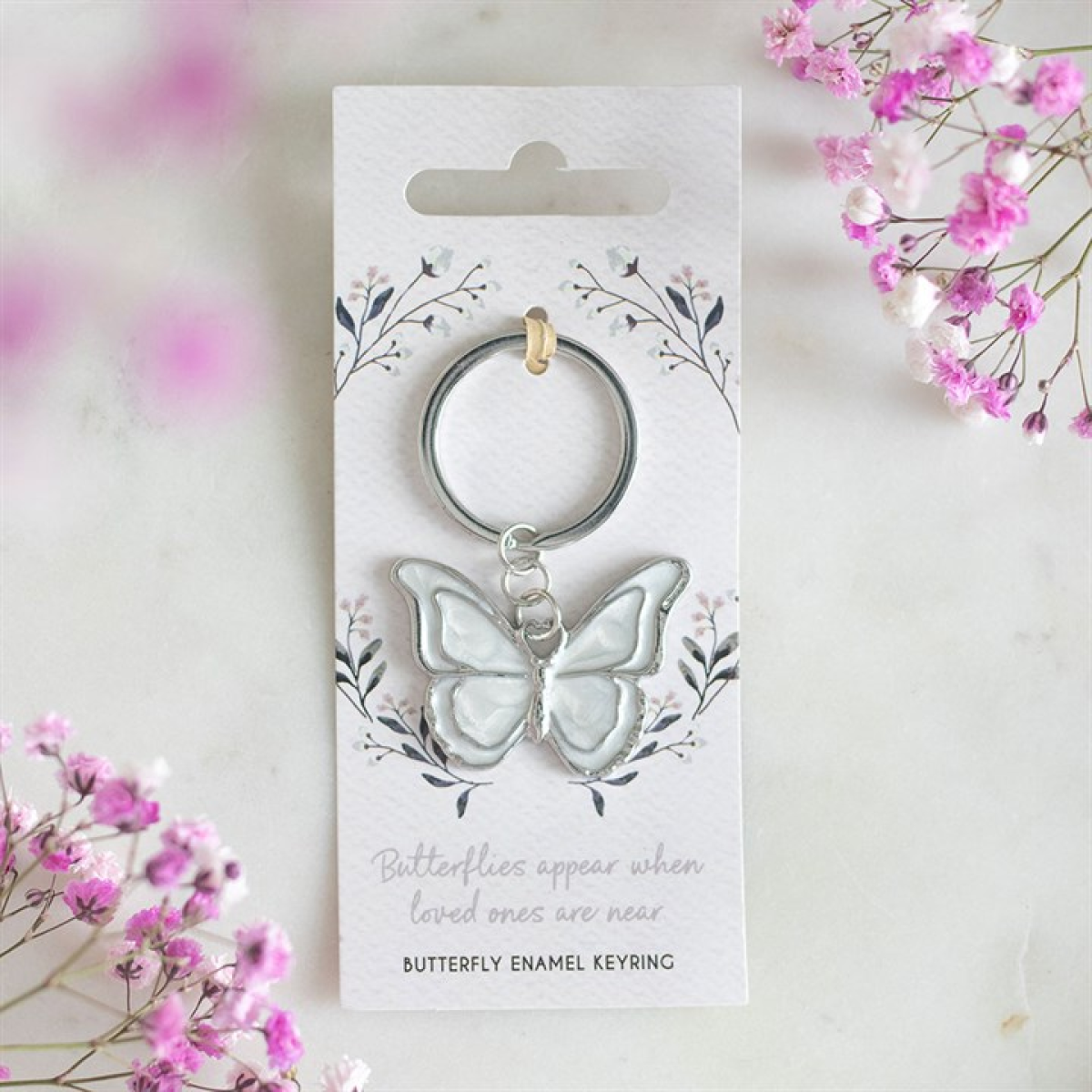 Butterflies Appear Keyring