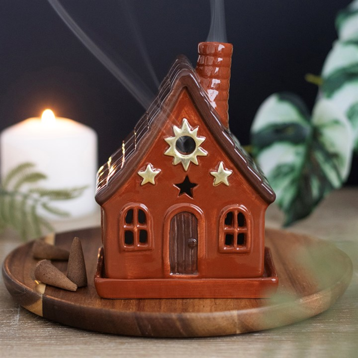 Hearth Cottage Incense Cone Holder – Witchy Home Décor