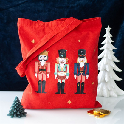 Nutcracker Print Polycotton Tote Bag