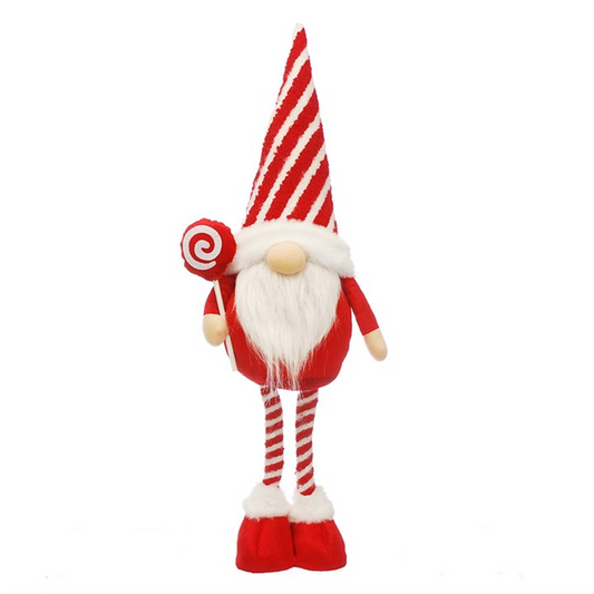 62cm Standing Christmas Gonk Decoration – Red Stripe