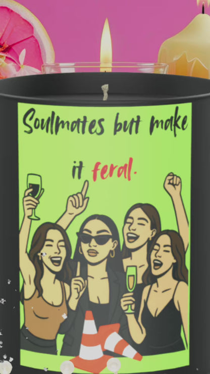Soulmates But Make It Feral 200g Black Candle ‘Dark Noir’